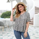 Plus Size Cross-border Plus Size Women's Net Red 2020 Summer New Design Floral Shirt