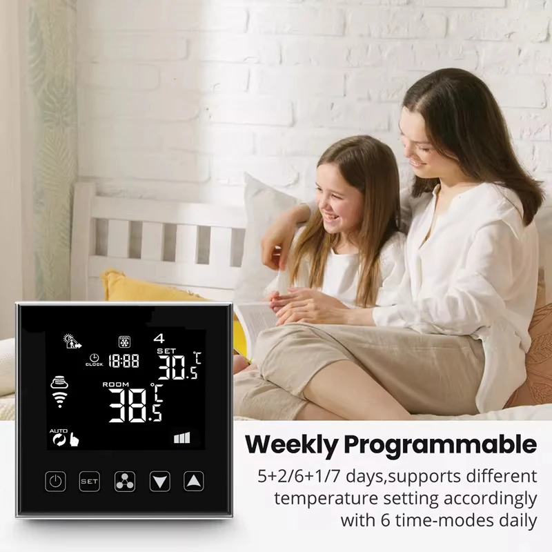 Smart Heat Thermostat Fan, HVAC, AC200-240V, HY603AC - detail 10