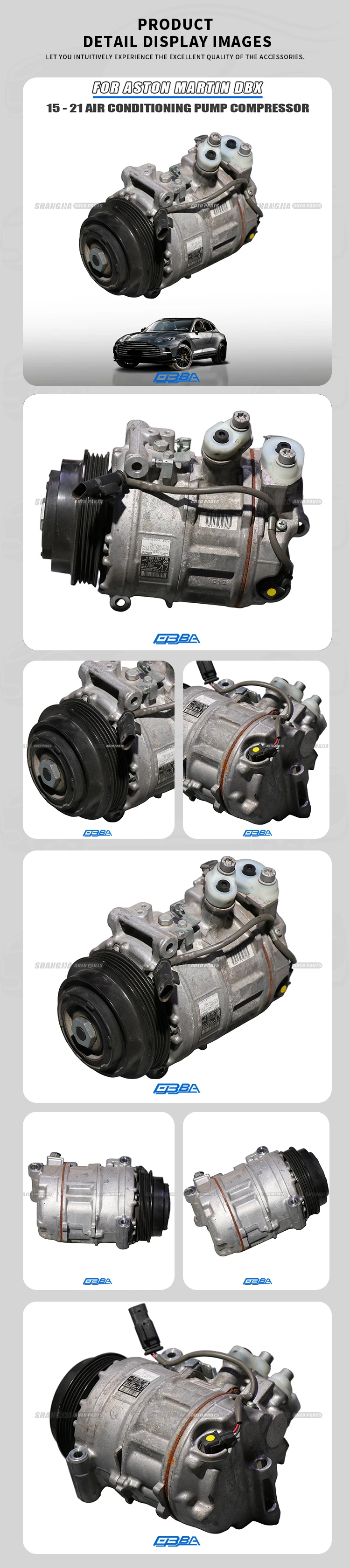 Original Disassembled Car Parts Air Conditioning Compressor Ac Compressor For Aston Martin DBX V8 DBX707 OEM MY83SE190629AA factory