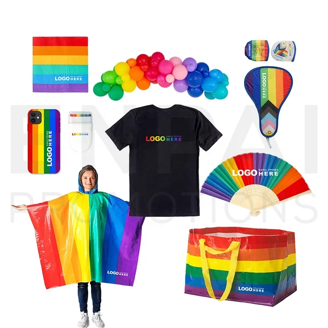 Pride 2023 promotional activity giveaways for Rainbow Parade and rainbow pride promo gifts with logo customized