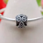 Silver Bead Dandora Cascading Charm 925 Sterling Silver Zircon Bead Pendant Charm