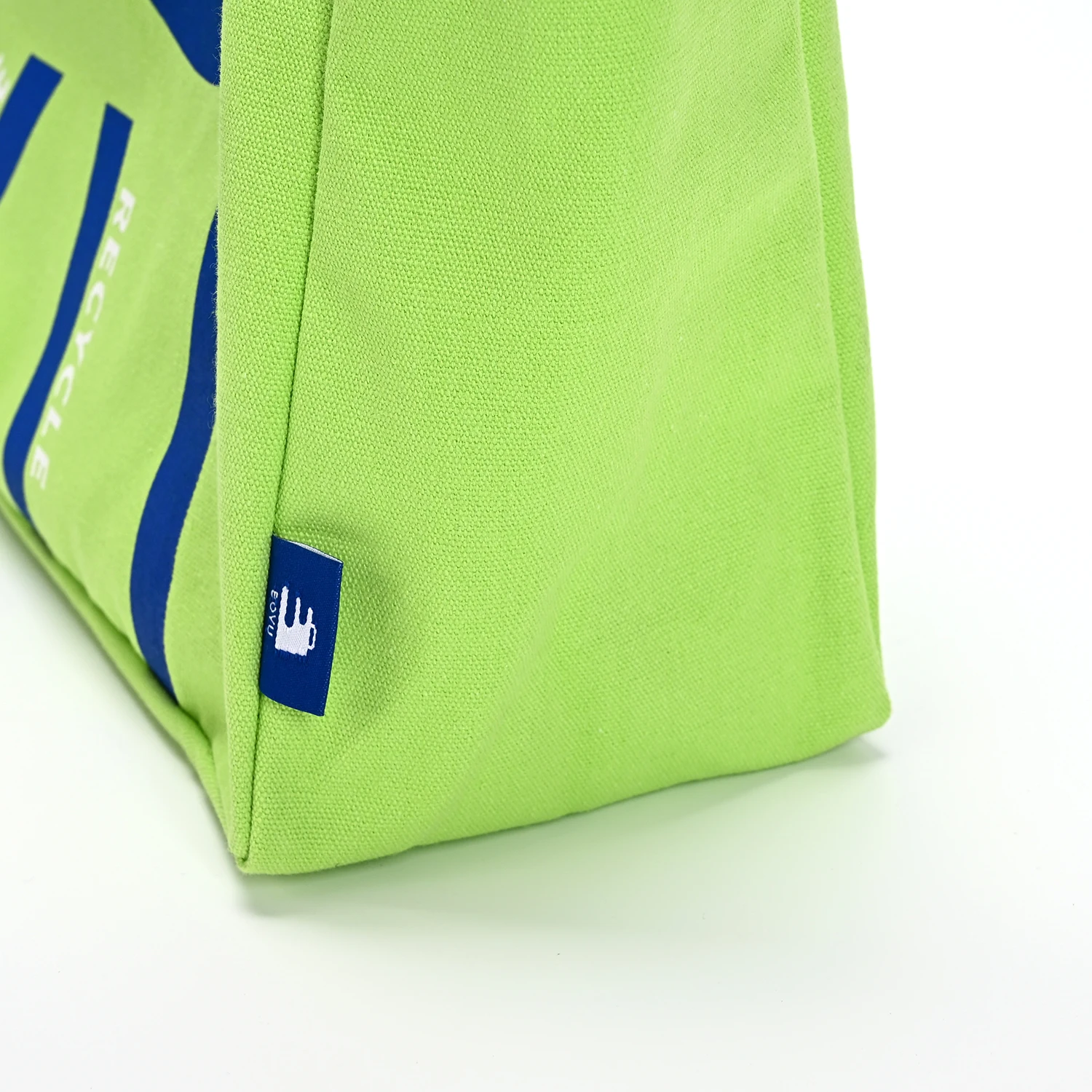 Hot Selling Customized Eco-Friendly GREEN Reusable Waterproof Cotton Bag Custom Shopping Recyclable Logo factory