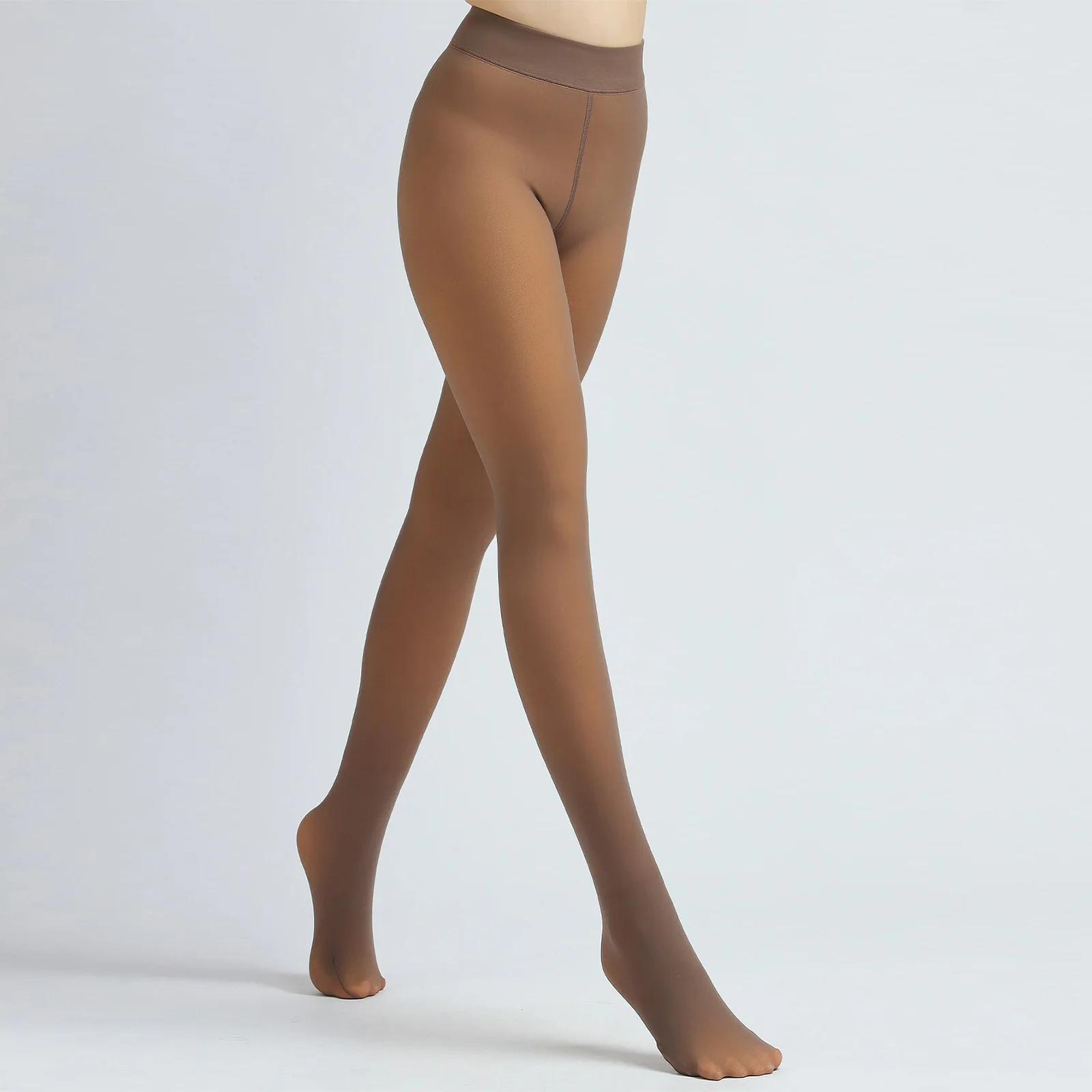 Fleece Pantyhose Keep Warm Skin Translucent Stockings Pantyhose Leggings Winter Leg Translucent Keep Warm For Ladies
