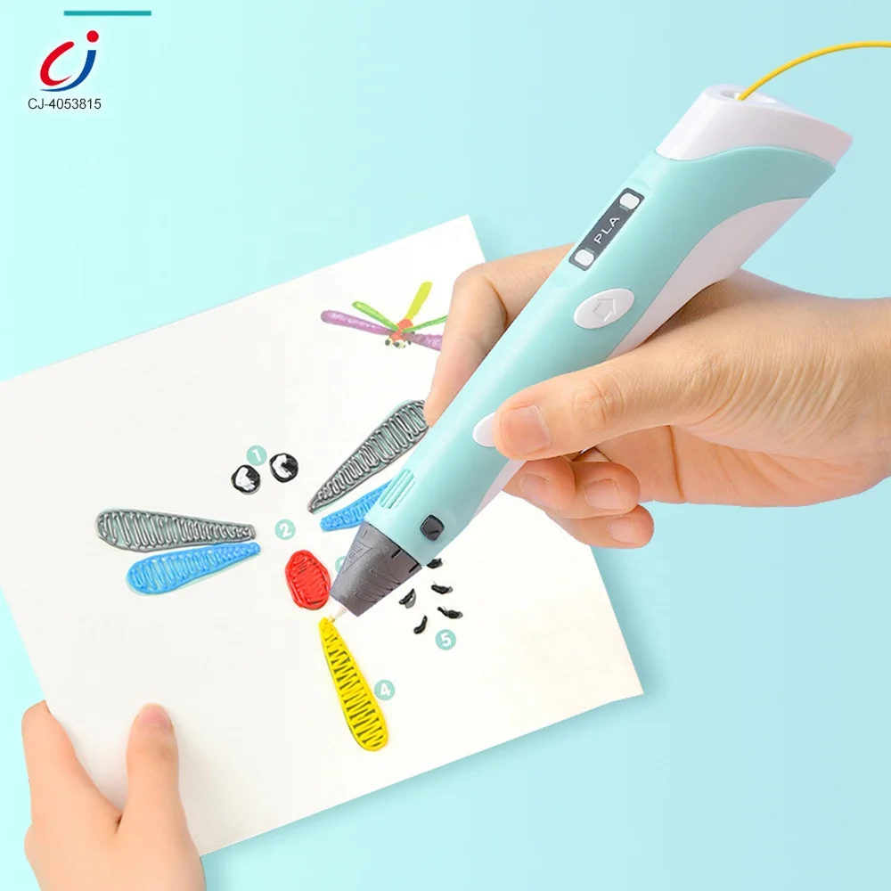 Chengji birthday gifts diy new model 3d printing pen doodler printing temperature kids custom creative magic 3d printing pen