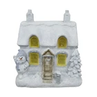 Christmas Lights 2021 Polyresin Christmas Village House Resin LED Lights Christmas Village Xmas Decor