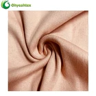 Organic Organic Cotton Fabric High Quality 100% Organic Cotton 2x2 Rib Fabric For Skirts