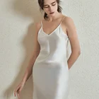 Silk Luxury V Neck Pink Designer Solid Color Summer Short Ice Natural Silk Night Dress Pajamas