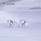 Stone Factory Price Pear Moissanite GRA Certificate C C DE Color VVS White Pear Shape Moissanite Stone
