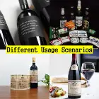 Sticker Factory Wholesale Custom Red Wine Creative Sparkling Beer Glass Sticker Private Label Wine