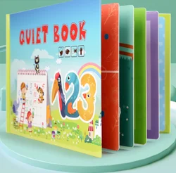 High Quality Busy Book Quite Book Kids Educational Paste Book Literacy DIY Early Learning Toy Set