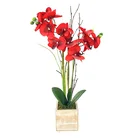 Floral Hot Selling Red Flowers Artificial Floral Home Decoration Wedding Decoration