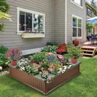 Outdoor Outdoor Widely Used Plastic 4ft X 4ft Garden Planter Box For Outdoor
