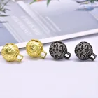 Antique Wholesale Small Brass Bells In Strings With Antique Hollow Carved Christmas Bells