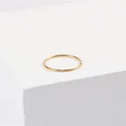Ring Fashion Minimalist Small Diamond 18k Gold Plated Ring Fashion Simple Ladies Ring