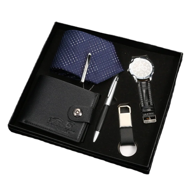 New Promotional Gift Set Business Quartz Watch Set Christmas Men's Gift