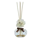 Gift Wholesale Custom 50ml Dry Flower Perfume Oil Reed Diffuser In Glass Bottle With Luxury Packaging Gift Box
