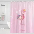 Pink Orders Kawaii Pink Bathroom Shower Curtains Flamingo Kids Bathroom Shower Curtains Accept Custom Orders