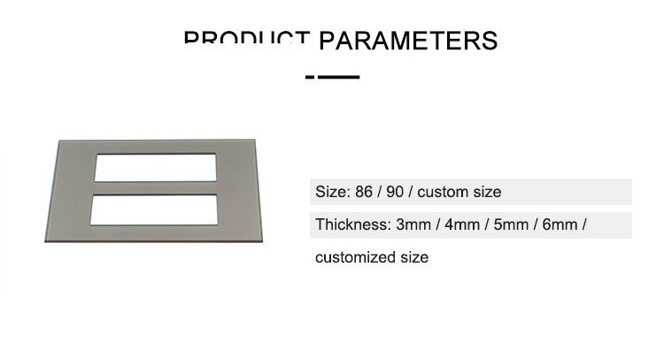 Tact switch glass switch frame, widely used in household appliances switch sockets