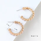 Copper Pearl Earing Hoops Fashion Copper Base Gold Plated Imitation Pearl Hoop Earing Wholesale
