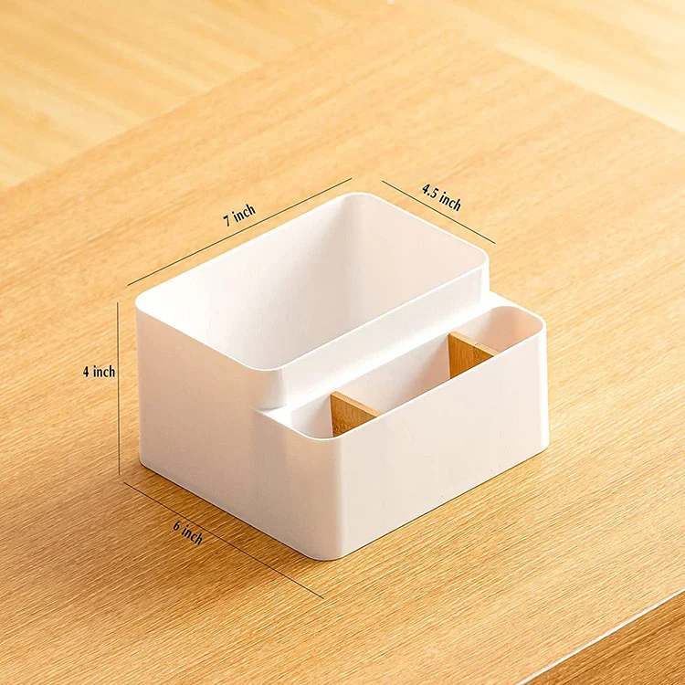 Wholesale Multifunctional Tissue Holder With Bamboo Wood Lid Napkin Organizer Container Tissue Box
