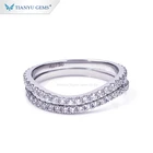 Ring Rings Tianyu Gems Customized Au585 White Gold Moissanite Diamond Band Ring Jewelry