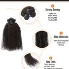 Hair Extension Large Stock Kinky Curly Brazilian Human Hair Bundles Double Weft Human Hair Extension