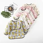 Baby Bib TPU Long Sleeve Baby Sleeved Bib Adjustable Baby Bib Waterproof