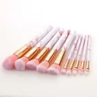 Brush Brushes Mainly Beauty Handle 10pcs Foundation Brush Set With PU Bag Makeup Brushes From China