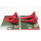 Ornament Best Selling Type China Factory Wholesale Plastic Xmas Gifts Decoration Red Cardinal Christmas Bird Ornament