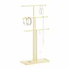 Premium Jewelry Rack Metal Mirror Gold Earring Jewelry Display Stand