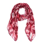 Scarf 2021 Feather Print Light Weight Head Scarf Colorful Lady Jersey Hijab Women Turban