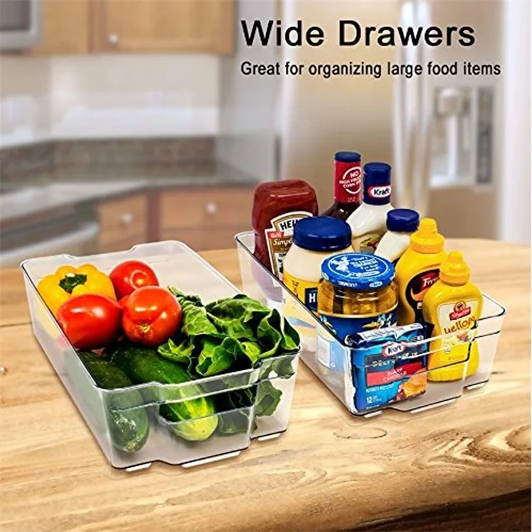 Eco-Friendly Plastic Storage Baskets Refrigerator Food Storage Containers for Fresh Meat Premium Quality and Sustainable