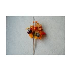 Fall Decorative Autumn Fall Season Decorative Items Maple Fall Leaf Pick Artificial Berry Or Pine Cones
