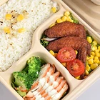 Food Lunch Box Wholesale Biodegradable Lunch Box Paper Takeaway Food Disposable Paper Lunch Box