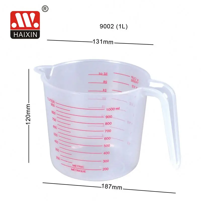 1L Multifunctional Kitchen Cooking Durable Food Grade Plastic Measuring Jug