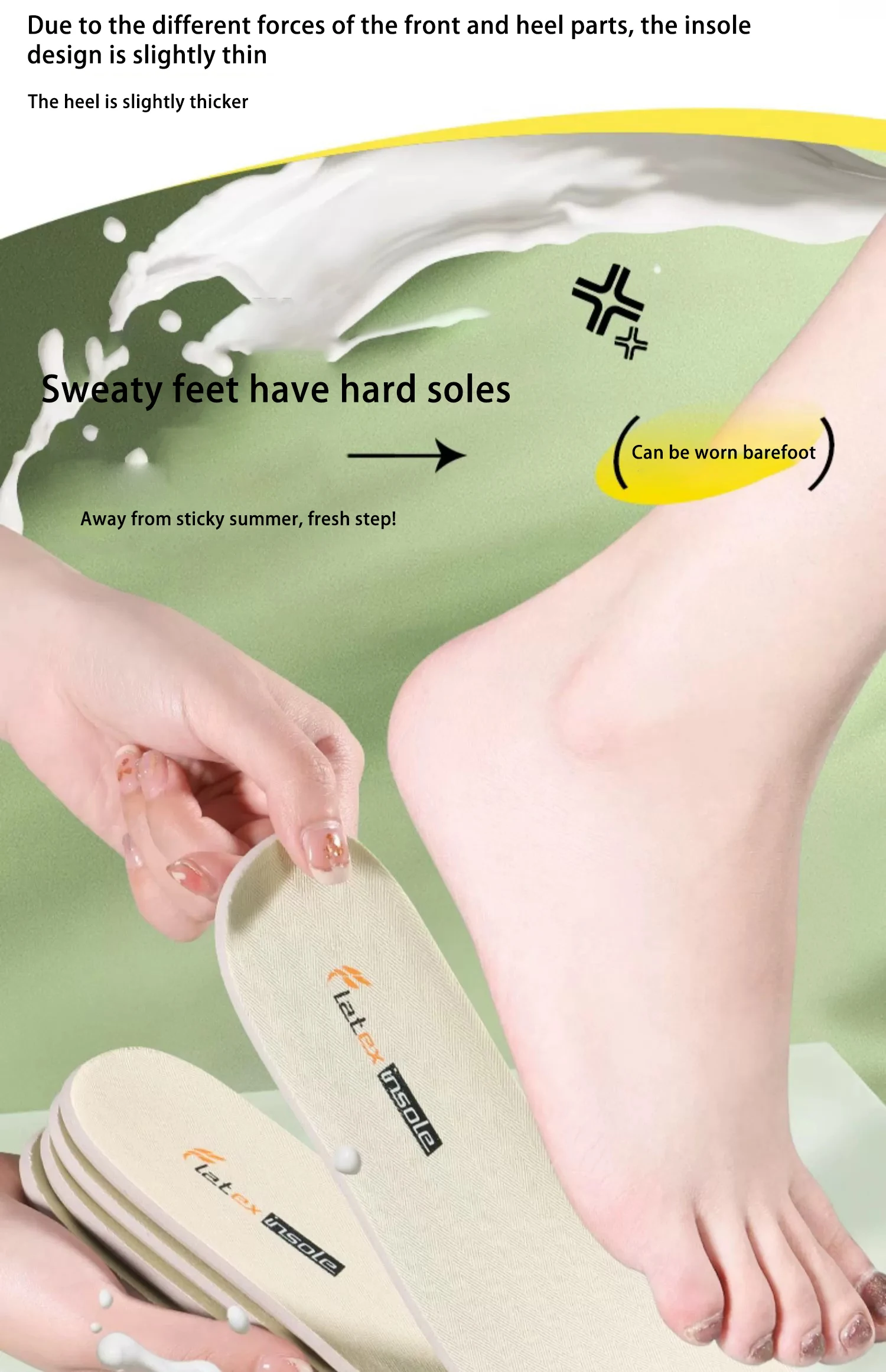 Latex Leather Shoe Insoles Wholesale Breathable Pads Latex Leather Shoe Insoles Wholesale Breathable Pads