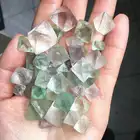 Natural Blue Natural Fluorite Single Crystal Violet Green Blue White Fluorite Octahedron