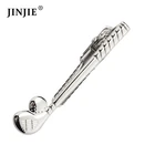 Tie Clip 24 Hours Stock Silver Plated Gun Shaped Tie Clip For Sale Pistol Tie Bar For Shirts