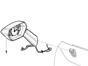 Auto Rearview Mirror Assembly For Lamborghini Huracan LP580 4T0857388 Spyder Original Used Plastic Right Wing Mirror Assembly details