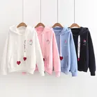Hoodies Newest Design Fashion Logo Long Sleeve Breathable Pullover Cartoon Print Tops Ladies Hoodies