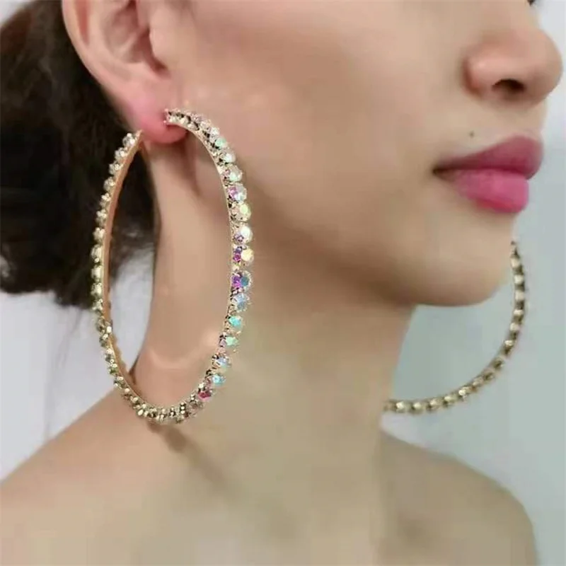 ladies large hoop earrings