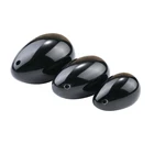 Obsidian Yoni Eggs Wholesale Natural Black Obsidian Jade Yoni Egg For Women Vaginal Exercise