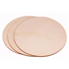 Unfinished Natural Round Square Star Blank Wood Disc Circle Slice Wooden Cutouts