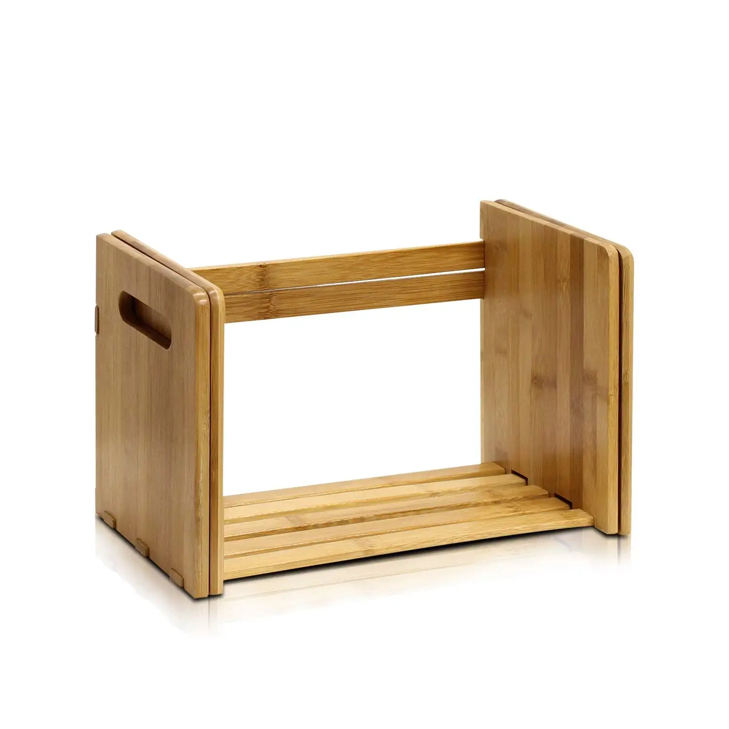 product modern design bamboo desk storage organizer bookshelf display rack for home office living room-0