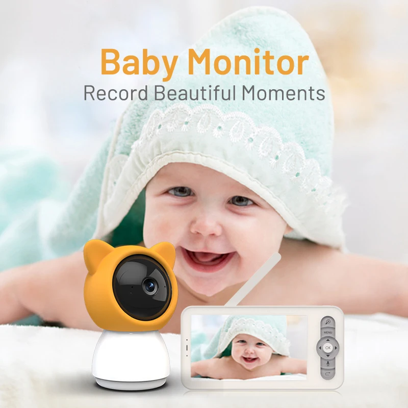 Advanced Baby Monitoring1080P HD Camera 5 Inch Color Display Delivering Unparalleled Clarity Your Beloved Baby's Well being