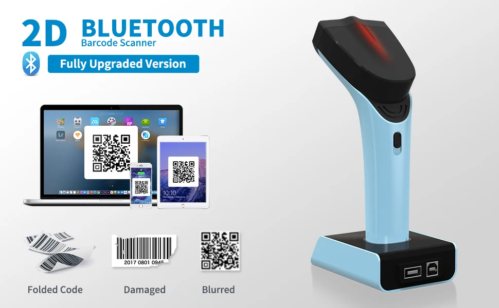 2D Bluetooth Barcode Scanner