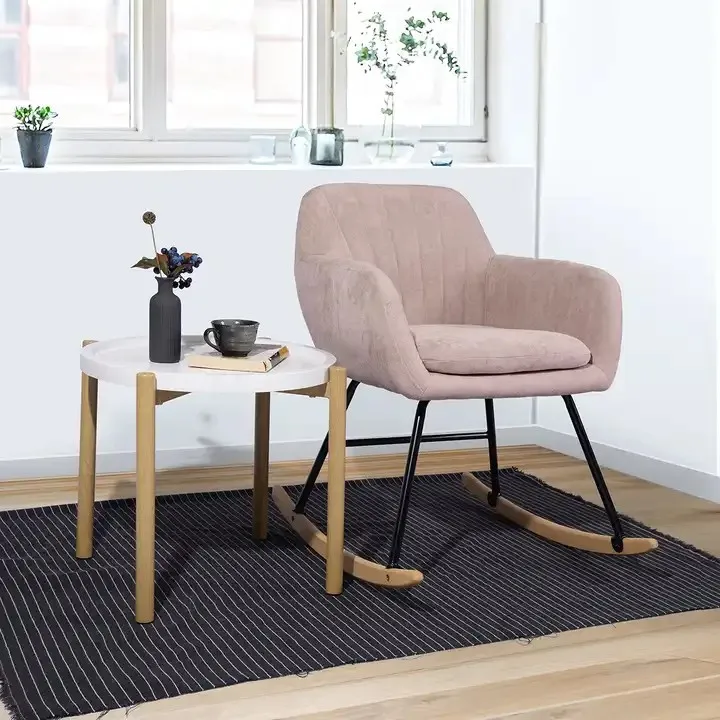 Modern Simple Rocking Chair Adult Cradle Recliner Single Sofa Balcony Leisure Chair for Small Apartment Living Room supplier