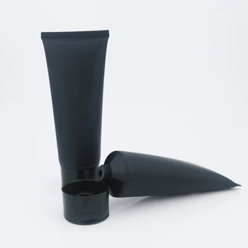 lotion tube Black plastic tube Matte Cosmetics cream Packaging PE tube with flip top cap