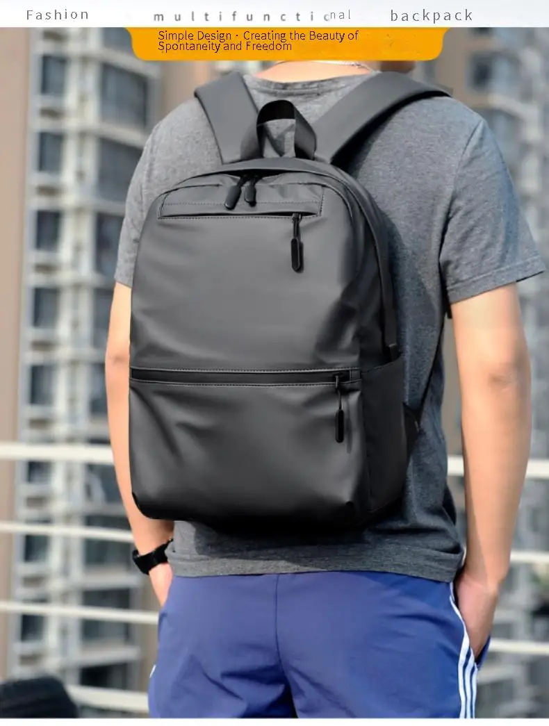 Summer New Product Launch Fashion Texture Backpack Men's Cross border Student School Bag Leisure Computer Bag Backpack