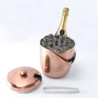 Stainless Steel Double Wall ICE BUCKET With Tongs And Thickened Lid